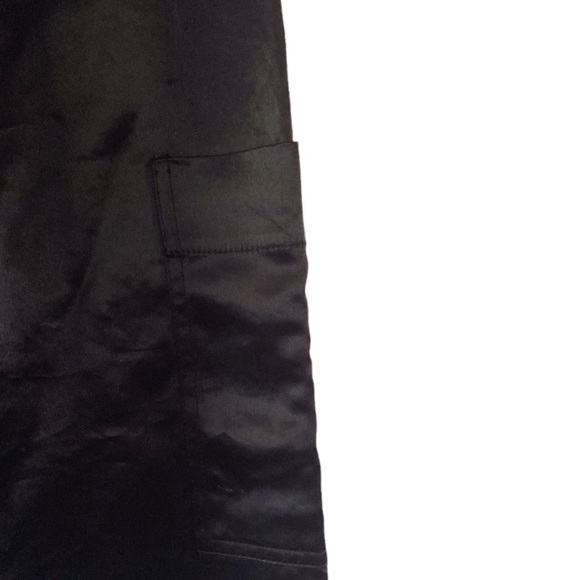 SKÖDIA Wide Leg Crop High Rise Satin Utility Pant Brand worn by Rhianna - Picture 6 of 10